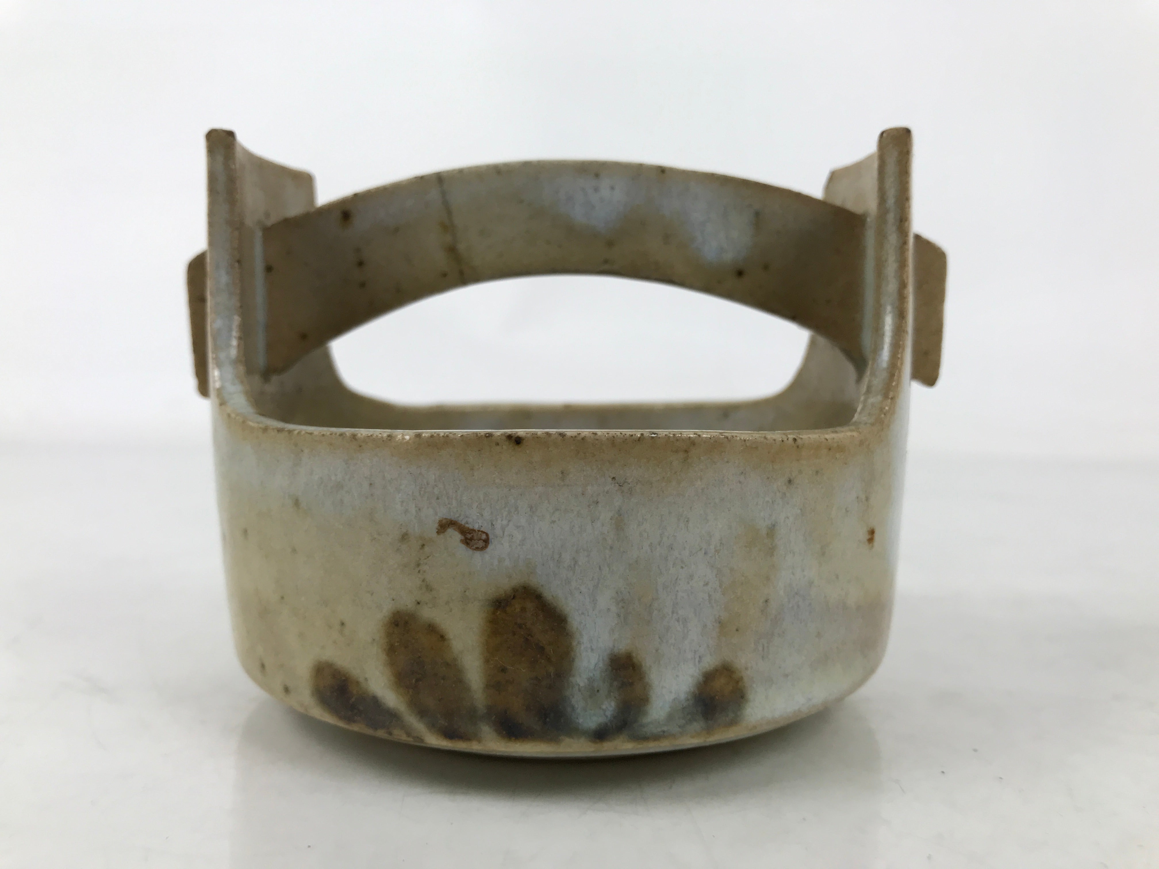 Japanese Ceramic Small Bowl Vtg Kobachi Kashibachi Chidori Bird Leaf Gray Y418