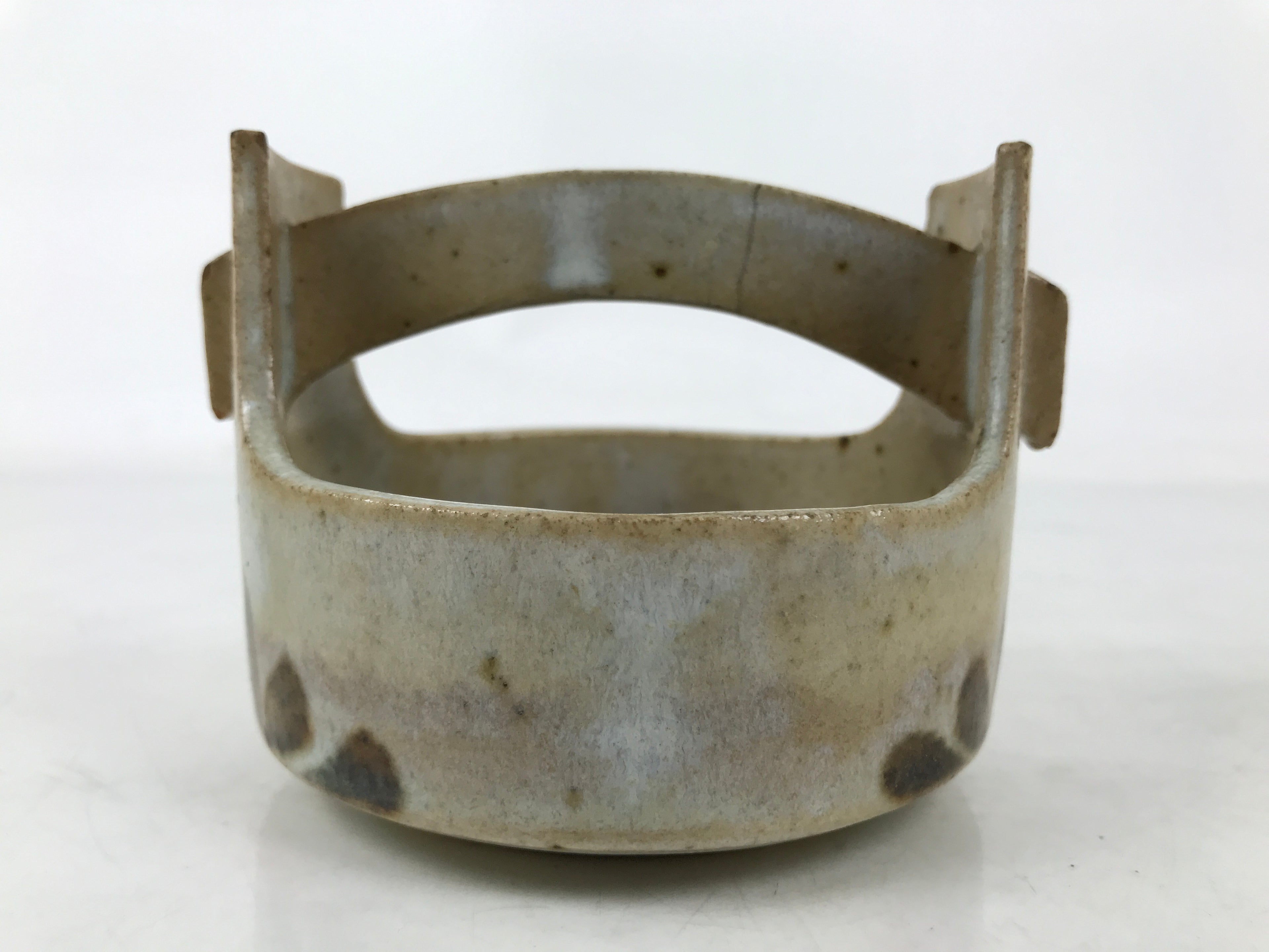 Japanese Ceramic Small Bowl Vtg Kobachi Kashibachi Chidori Bird Leaf Gray Y418