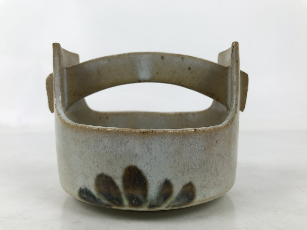 Japanese Ceramic Small Bowl Vtg Kobachi Kashibachi Chidori Bird Leaf Gray Y419