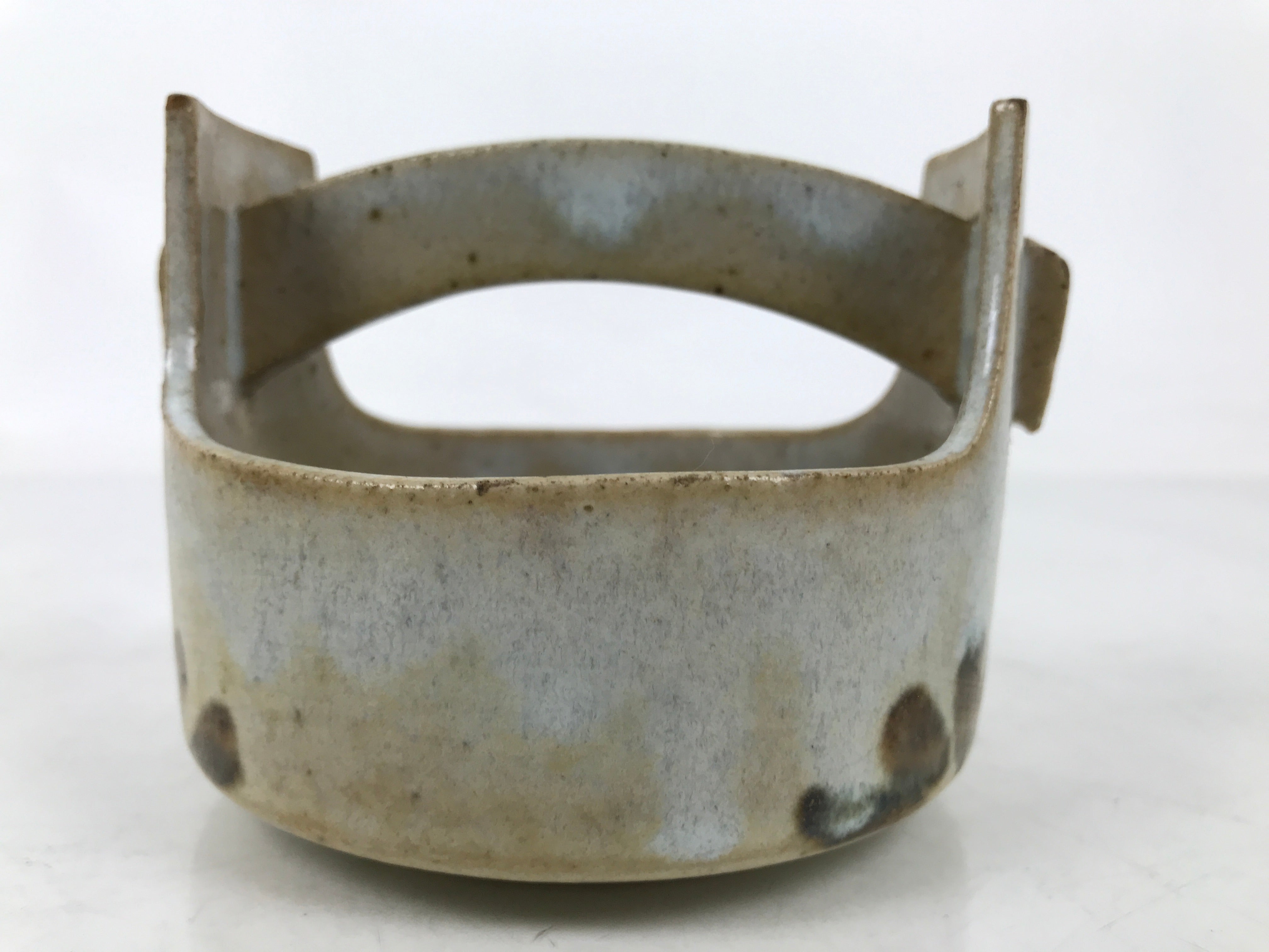 Japanese Ceramic Small Bowl Vtg Kobachi Kashibachi Chidori Bird Leaf Gray Y419