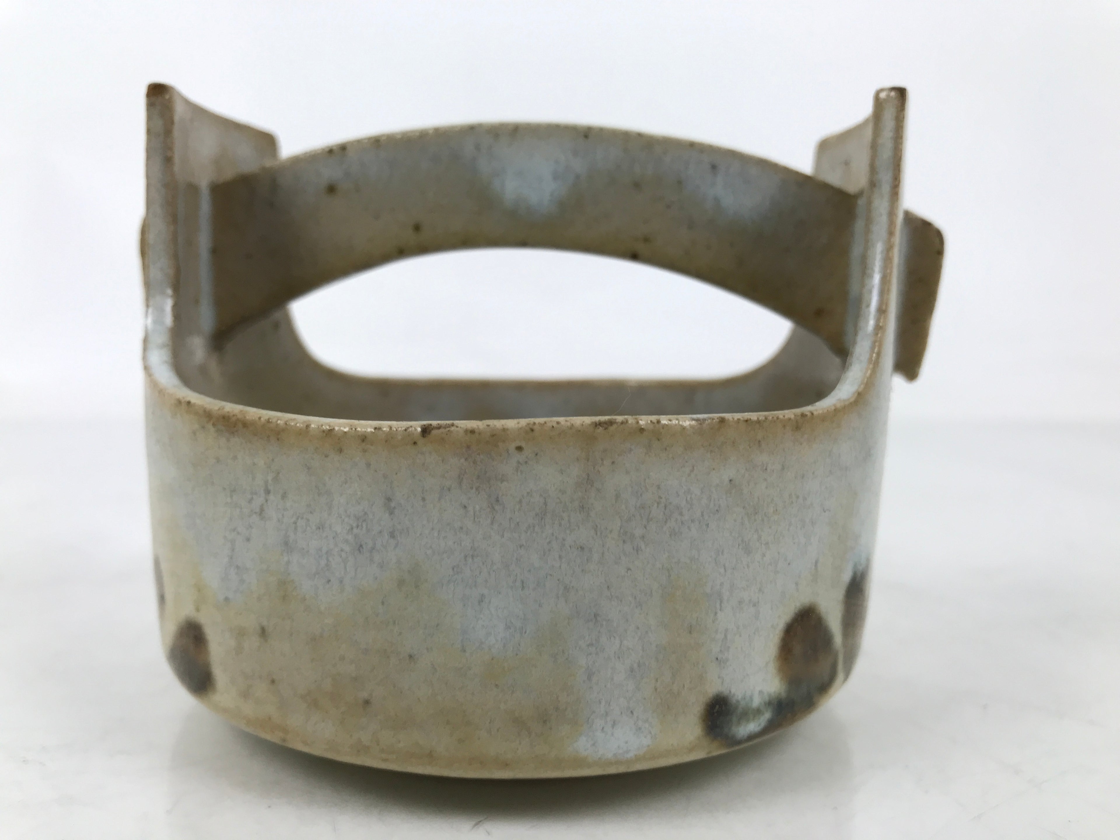Japanese Ceramic Small Bowl Vtg Kobachi Kashibachi Chidori Bird Leaf Gray Y419