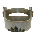 Japanese Ceramic Small Bowl Vtg Kobachi Kashibachi Chidori Bird Leaf Gray Y419