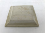 Japanese Ceramic Small Plate Kozara Sara Square Pottery Orange Beige Leaves Y438