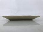 Japanese Ceramic Small Plate Kozara Sara Square Pottery Orange Beige Leaves Y438
