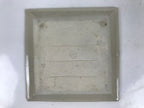 Japanese Ceramic Small Plate Kozara Sara Square Pottery Orange Beige Leaves Y439