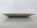 Japanese Ceramic Small Plate Kozara Sara Square Pottery Orange Beige Leaves Y439