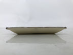 Japanese Ceramic Small Plate Kozara Vtg Sara Square Pottery Beige Leaves Y442