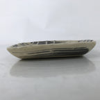 Japanese Ceramic Small Plate Kozara Vtg Sara Square Pottery Black Beige Y233