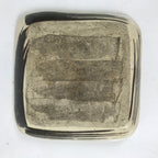 Japanese Ceramic Small Plate Kozara Vtg Sara Square Pottery Black Beige Y233
