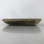 Japanese Ceramic Small Plate Kozara Vtg Sara Square Pottery Black Beige Y236