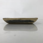 Japanese Ceramic Small Plate Kozara Vtg Sara Square Pottery Black Beige Y236
