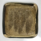 Japanese Ceramic Small Plate Kozara Vtg Sara Square Pottery Black Brown Y238