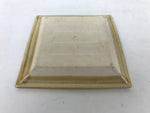 Japanese Ceramic Small Plate Kozara Vtg Sara Square Pottery Yellow Leaves Y440