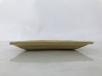 Japanese Ceramic Small Plate Kozara Vtg Sara Square Pottery Yellow Leaves Y440