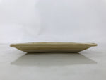 Japanese Ceramic Small Plate Kozara Vtg Sara Square Pottery Yellow Leaves Y440