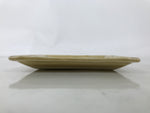 Japanese Ceramic Small Plate Kozara Vtg Sara Square Pottery Yellow Leaves Y440