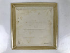 Japanese Ceramic Small Plate Kozara Vtg Sara Square Pottery Yellow Leaves Y441