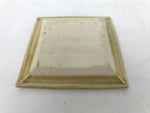 Japanese Ceramic Small Plate Kozara Vtg Sara Square Pottery Yellow Leaves Y441