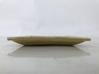Japanese Ceramic Small Plate Kozara Vtg Sara Square Pottery Yellow Leaves Y441