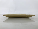 Japanese Ceramic Small Plate Kozara Vtg Sara Square Pottery Yellow Leaves Y441