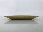 Japanese Ceramic Small Plate Kozara Vtg Sara Square Pottery Yellow Leaves Y441