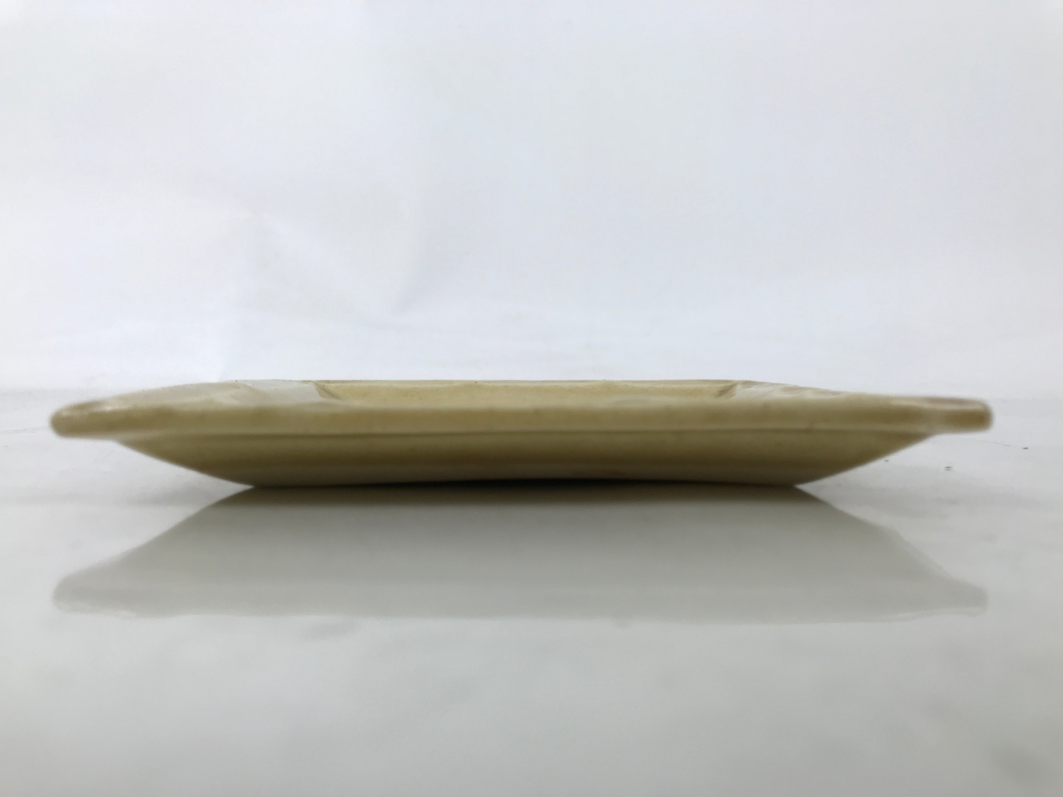 Japanese Ceramic Small Plate Kozara Vtg Sara Square Pottery Yellow Leaves Y441