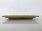Japanese Ceramic Small Plate Kozara Vtg Sara Square Pottery Yellow Leaves Y441
