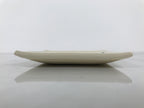 Japanese Ceramic Small Plate Kozara Vtg Square Pottery Bamboo Blue Beige Y550