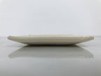 Japanese Ceramic Small Plate Kozara Vtg Square Pottery Iris Blue Beige Y552