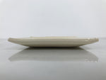 Japanese Ceramic Small Plate Kozara Vtg Square Pottery Iris Blue Beige Y552