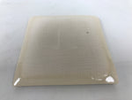 Japanese Ceramic Small Plate Kozara Vtg Square Pottery Iris Blue Beige Y552