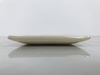 Japanese Ceramic Small Plate Kozara Vtg Square Pottery Iris Blue Beige Y552