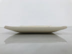 Japanese Ceramic Small Plate Kozara Vtg Square Pottery White Plum Blossom Y554
