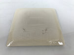 Japanese Ceramic Small Plate Kozara Vtg Square Pottery White Plum Blossom Y554