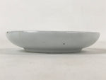 Japanese Ceramic Small Plate Mamezara Vtg Sometsuke White Blue Flowers PY566