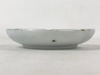 Japanese Ceramic Small Plate Mamezara Vtg Sometsuke White Blue Flowers PY566