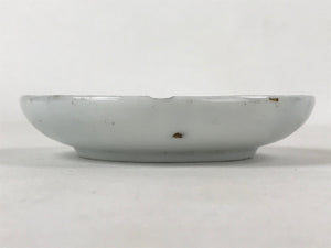 Japanese Ceramic Small Plate Mamezara Vtg Sometsuke White Blue Flowers PY566