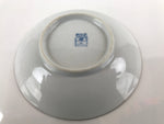 Japanese Ceramic Small Plate Meimeizara Kozara Vtg Mesh Pattern Blue PY740