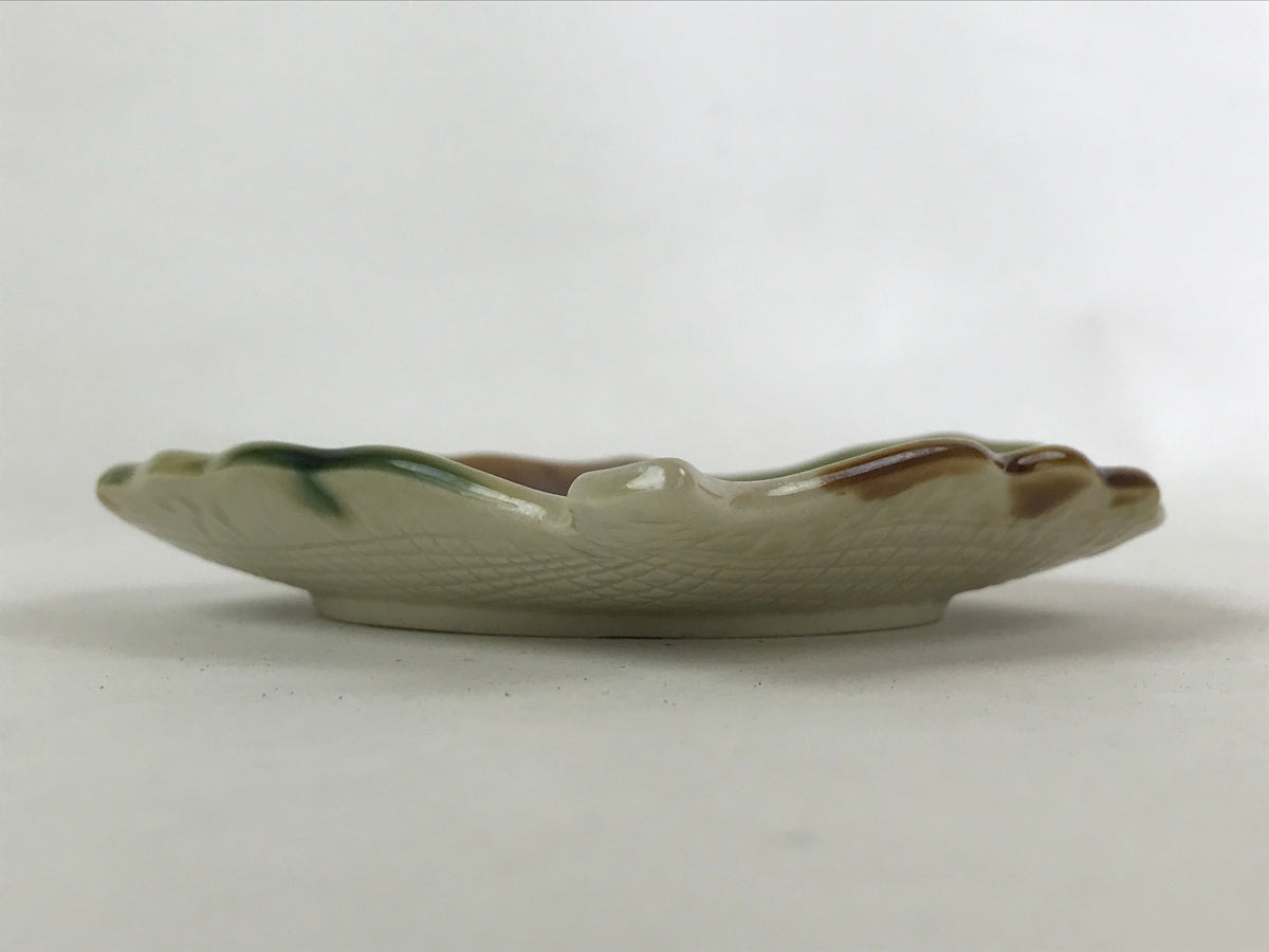 Japanese Ceramic Small Plate Meimeizara Vtg Kozara Chataku Saucer Leaf PY528