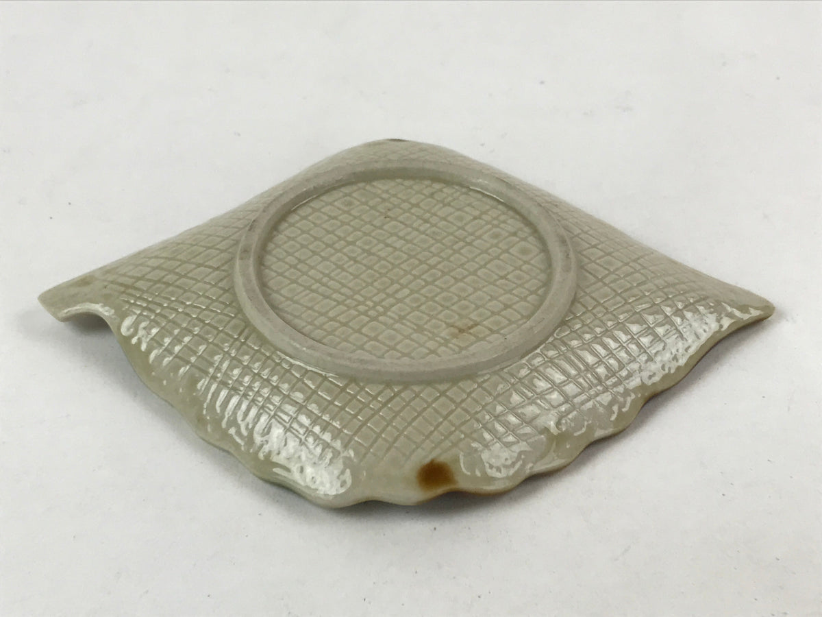 Japanese Ceramic Small Plate Meimeizara Vtg Kozara Chataku Saucer Leaf PY529