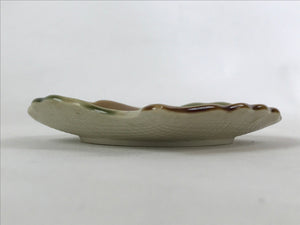 Japanese Ceramic Small Plate Meimeizara Vtg Kozara Chataku Saucer Leaf PY529