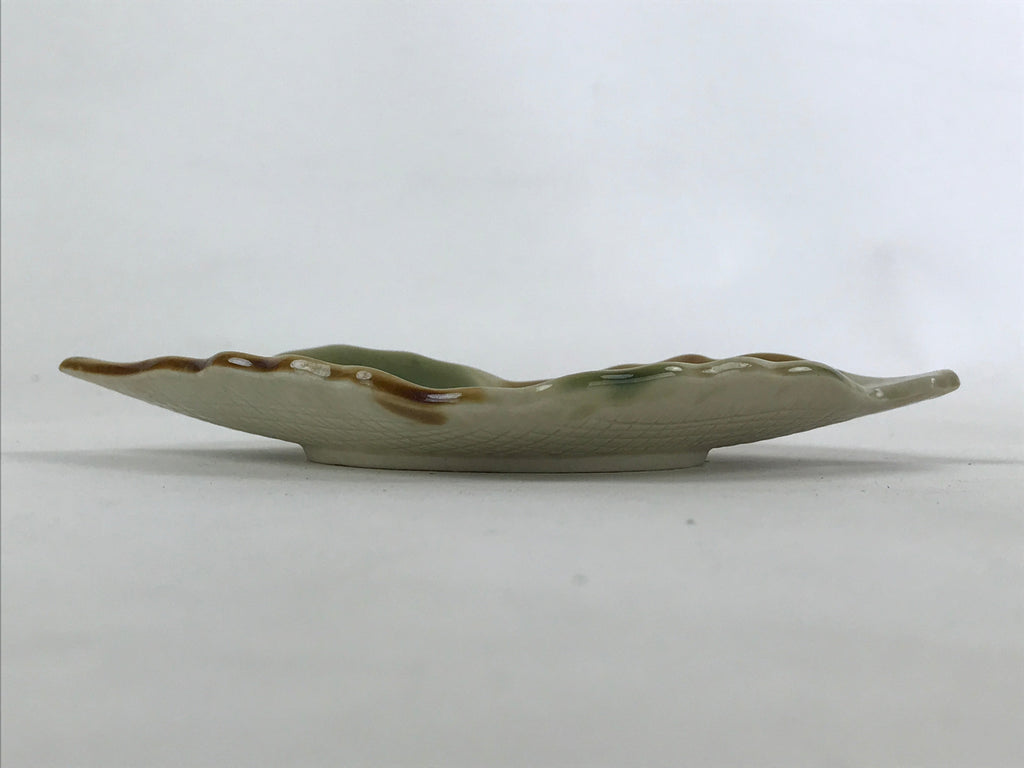 Japanese Ceramic Small Plate Meimeizara Vtg Kozara Chataku Saucer Leaf PY531