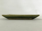 Japanese Ceramic Small Plate Meimeizara Vtg Square Kozara Green Maple Leaf PY523