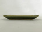 Japanese Ceramic Small Plate Meimeizara Vtg Square Kozara Green Maple Leaf PY523
