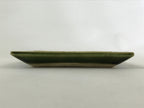 Japanese Ceramic Small Plate Meimeizara Vtg Square Kozara Green Maple Leaf PY524