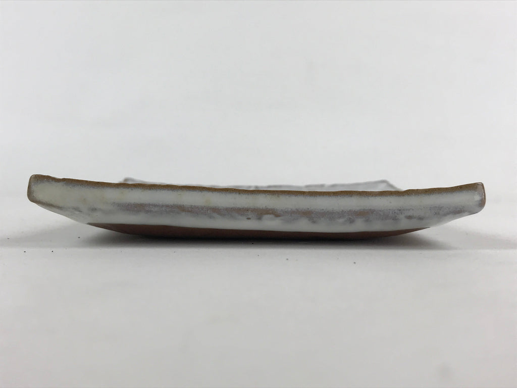 Japanese Ceramic Small Plate Meimeizara Vtg Square White Kozara Yakimono PY480