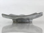 Japanese Ceramic Small Plate Square Pottery Yakimono Whitish Gray Kozara PY264