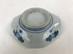 Japanese Ceramic Small Plate Vtg Lozenge Shape Kutani Ware Bird Floral PY597