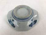 Japanese Ceramic Small Plate Vtg Lozenge Shape Kutani Ware Bird Floral PY597