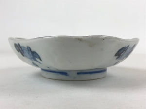 Japanese Ceramic Small Plate Vtg Lozenge Shape Kutani Ware Bird Floral PY597